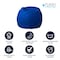 Flash Furniture Bean Bag Chair, Blue Back, 30 in W 30" L 18" H DG-BEAN-SMALL-SOLID-ROYBL-GG - alternate 3